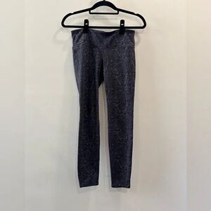 Athleta Kids Charcoal Paisley Leggings